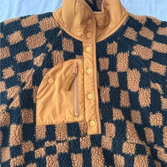 Free people movement jacket in toasted coconut, size medium. - Picture 5 of 7